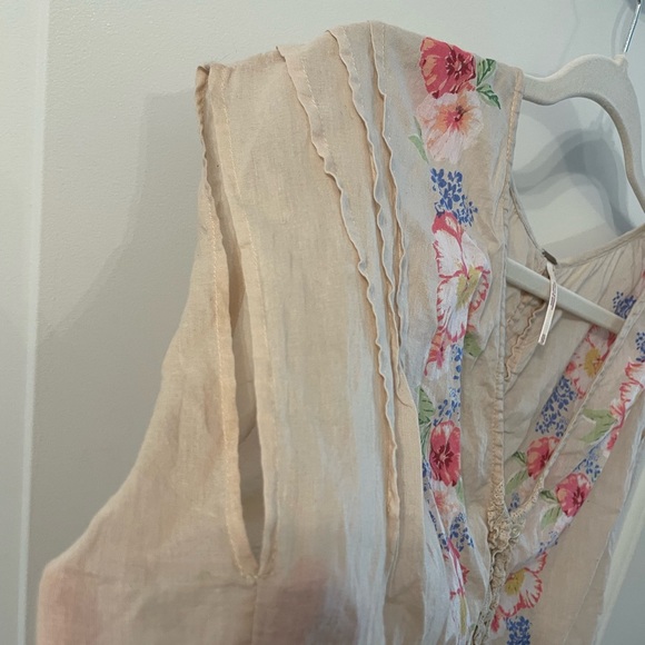 Free People REVOLVE Gardenia Floral Bohemian Lightweight Blouse - Picture 6 of 16